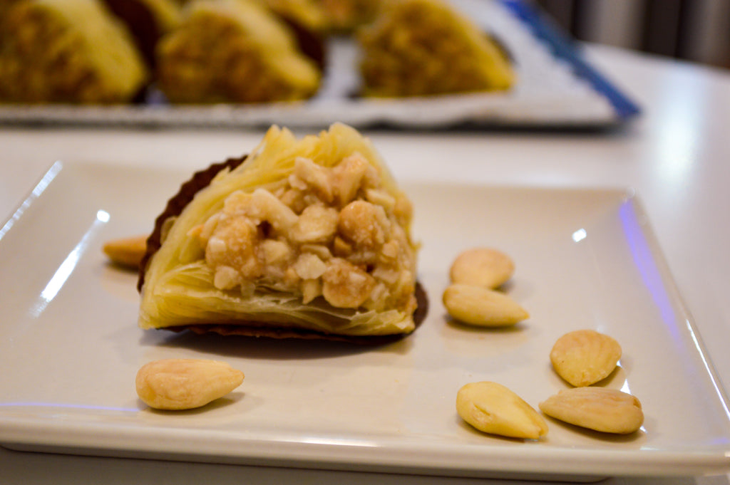 TRIÁNGULO DE ALMENDRA CON MIEL